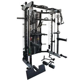 G12™ All-In-One Trainer - Polia Dupla (2 x 90.5 kg), Smith Machine, Multipower, Rack e Prensa de Pernas